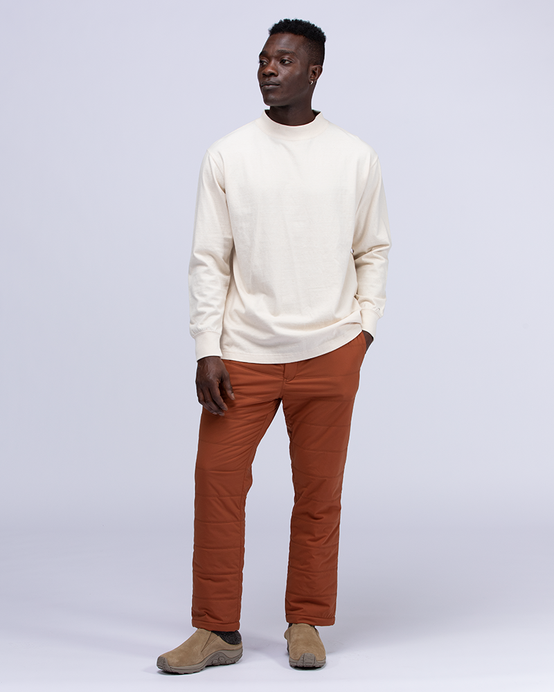 Snow Peak Recycled Cotton Mockneck Long Sleeve T-Shirt