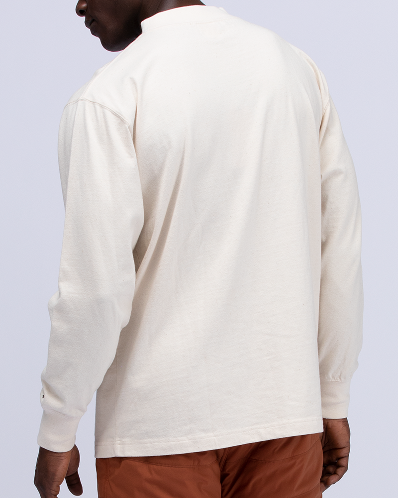 Snow Peak Recycled Cotton Mockneck Long Sleeve T-Shirt