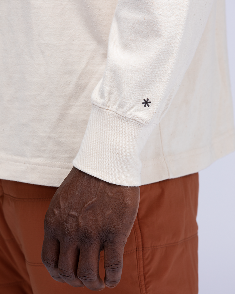 Snow Peak Recycled Cotton Mockneck Long Sleeve T-Shirt