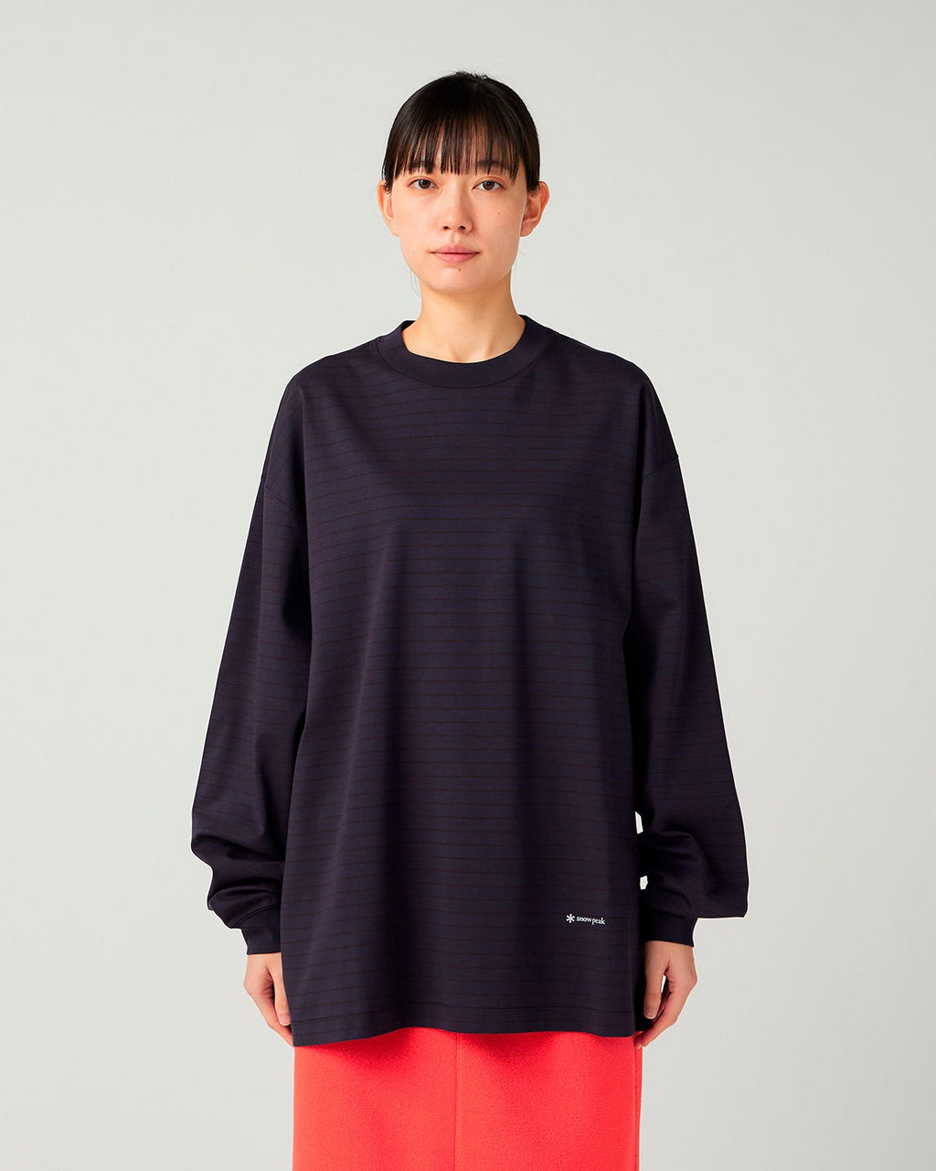 Snow Peak Organic Cotton Mercerized Border L/S T-Shirt
