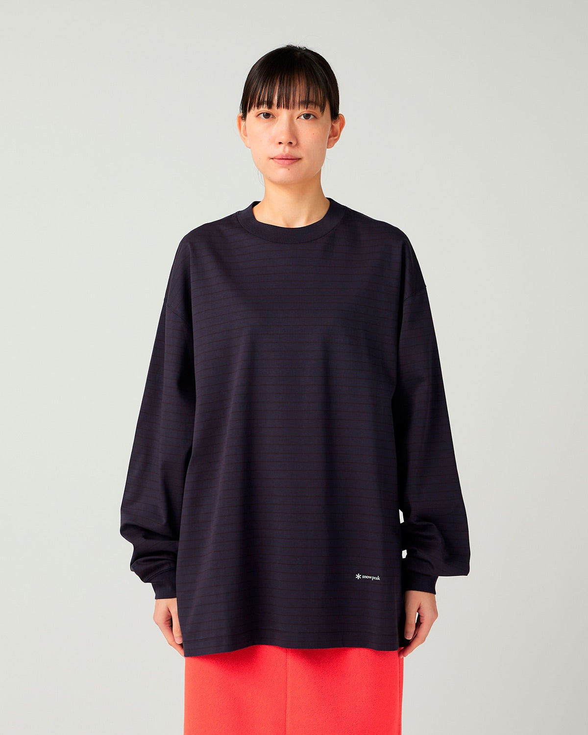Snow Peak Organic Cotton Mercerized Border L/S T-Shirt