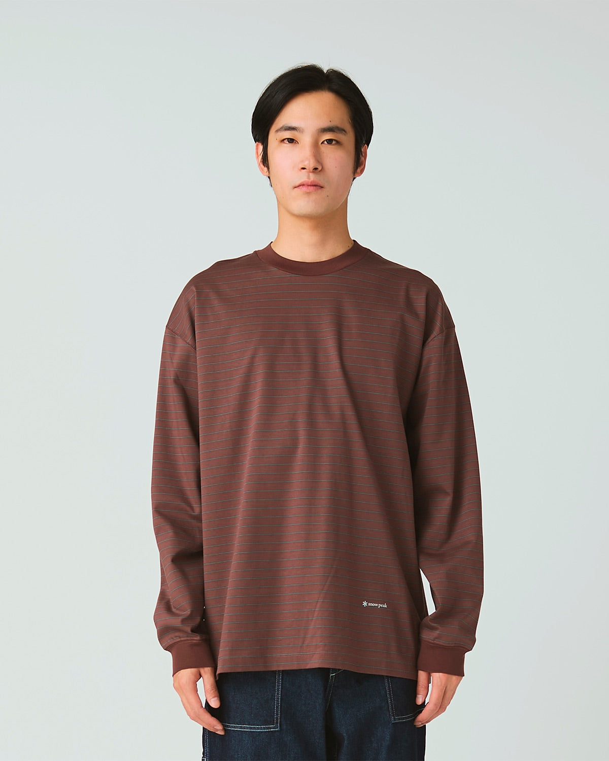 Snow Peak Organic Cotton Mercerized Border L/S T-Shirt