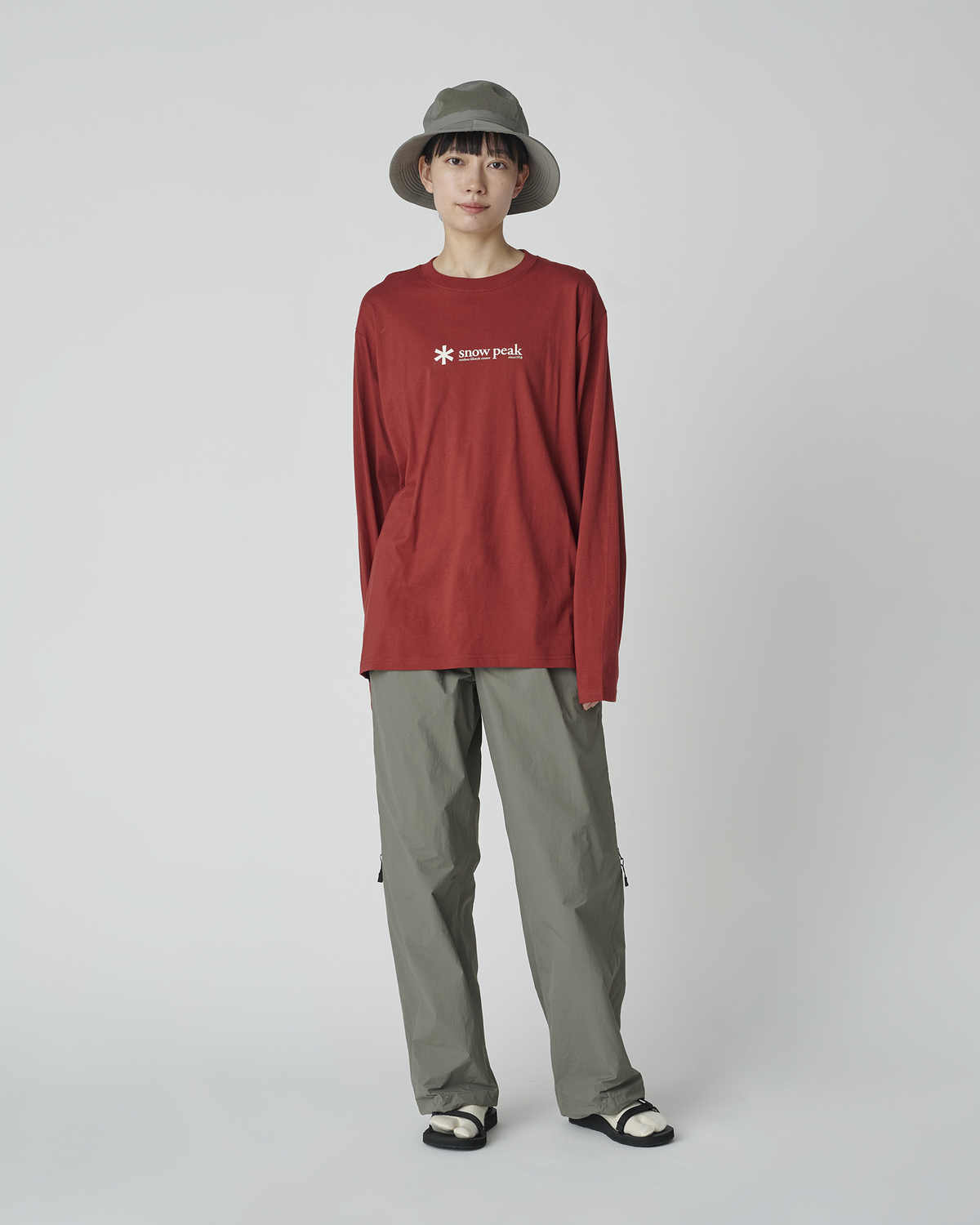 Snow Peak Soft Cotton Logo Long Sleeve T-Shirt