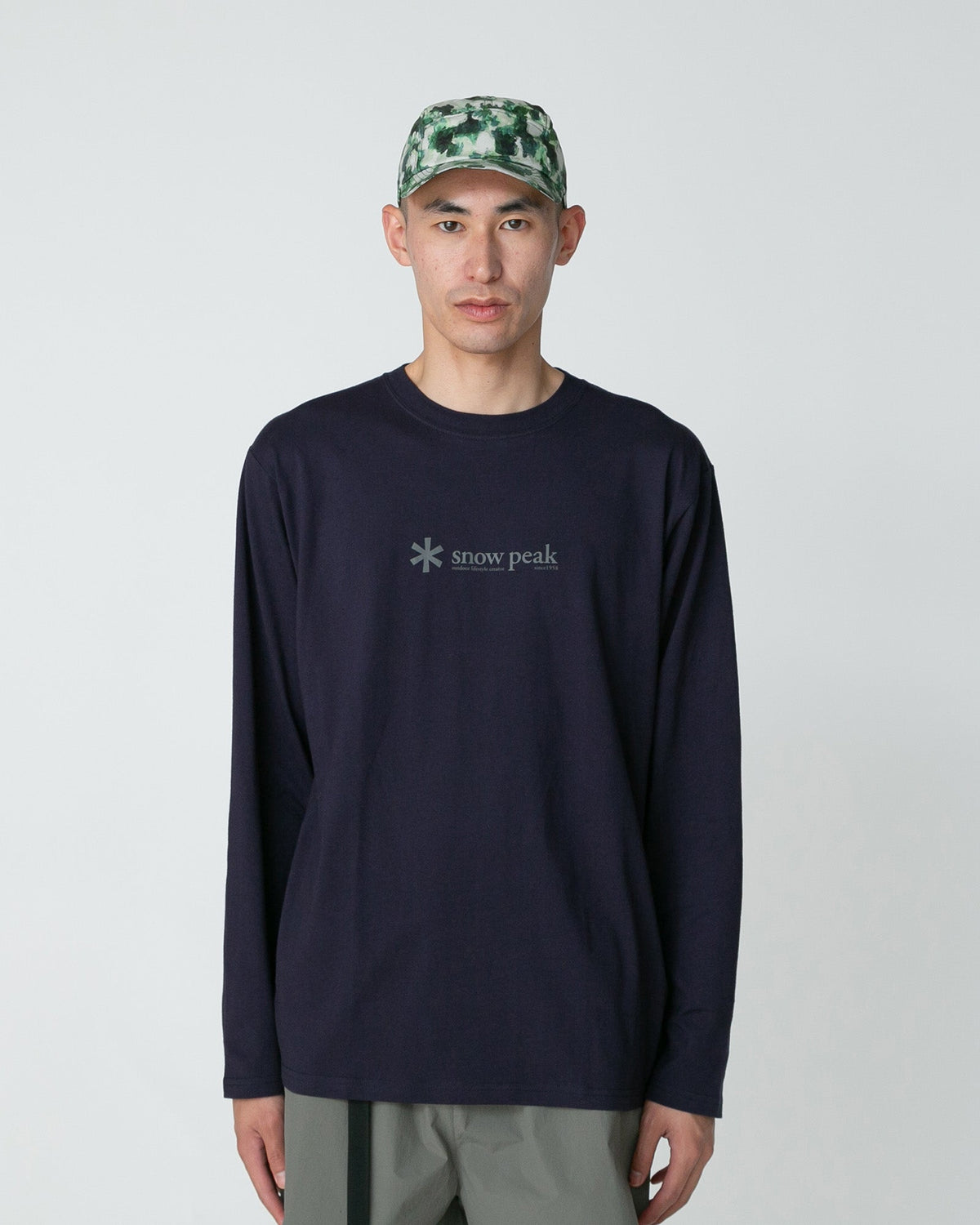 Snow Peak Soft Cotton Logo Long Sleeve T-Shirt