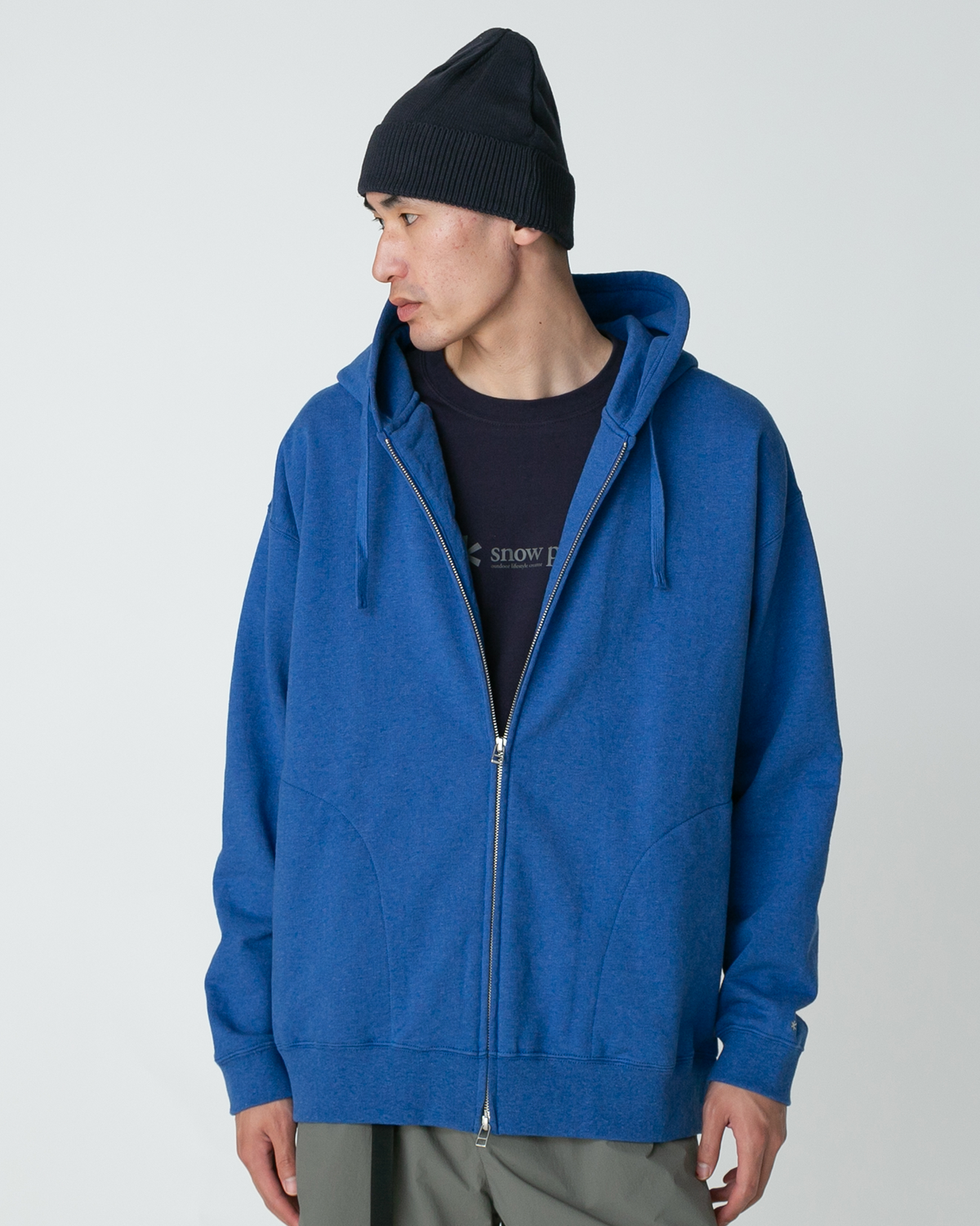 Snow Peak Recycled Cotton Zip-Up Hoodie