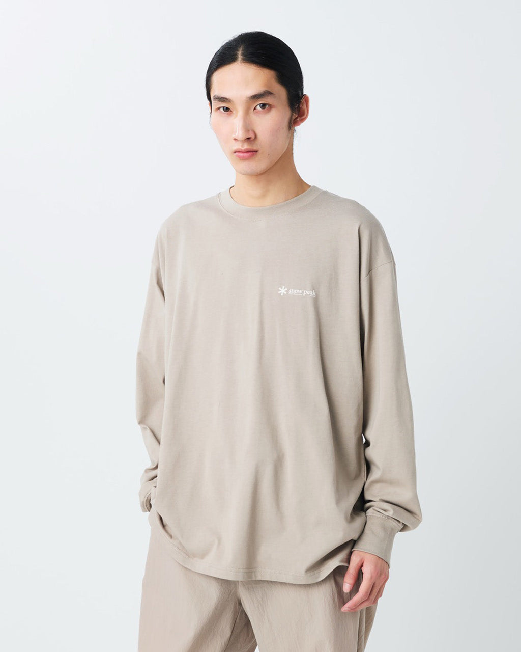 Snow Peak Soft Cotton Relaxed Logo L/S T-Shirt