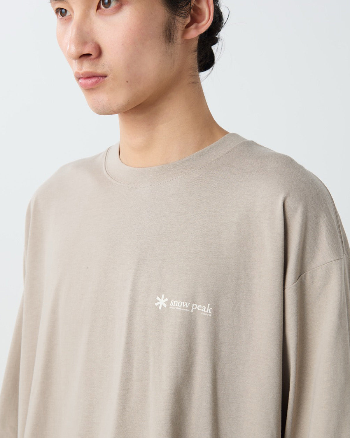 Snow Peak Soft Cotton Relaxed Logo L/S T-Shirt