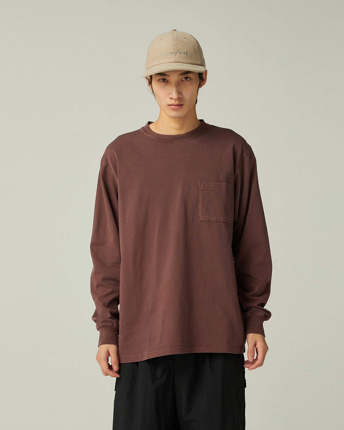 Snow Peak Garment Dyed L/S T-Shirt