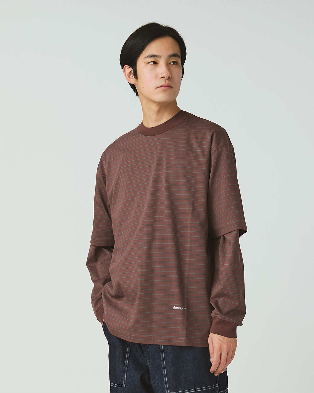 Snow Peak Organic Cotton Mercerized Border T-Shirt