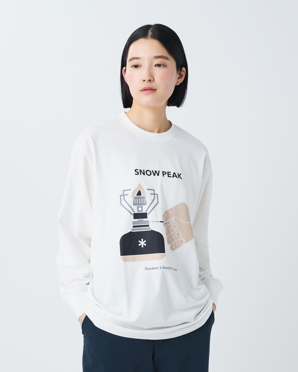 Snow Peak Enjoy Camping L/S T-Shirt