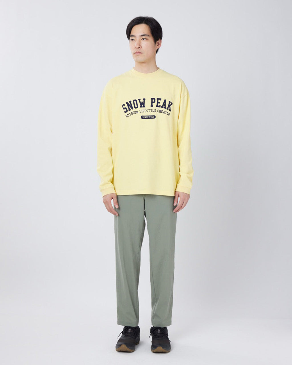 Snow Peak Varsity Logo L/S T-Shirt