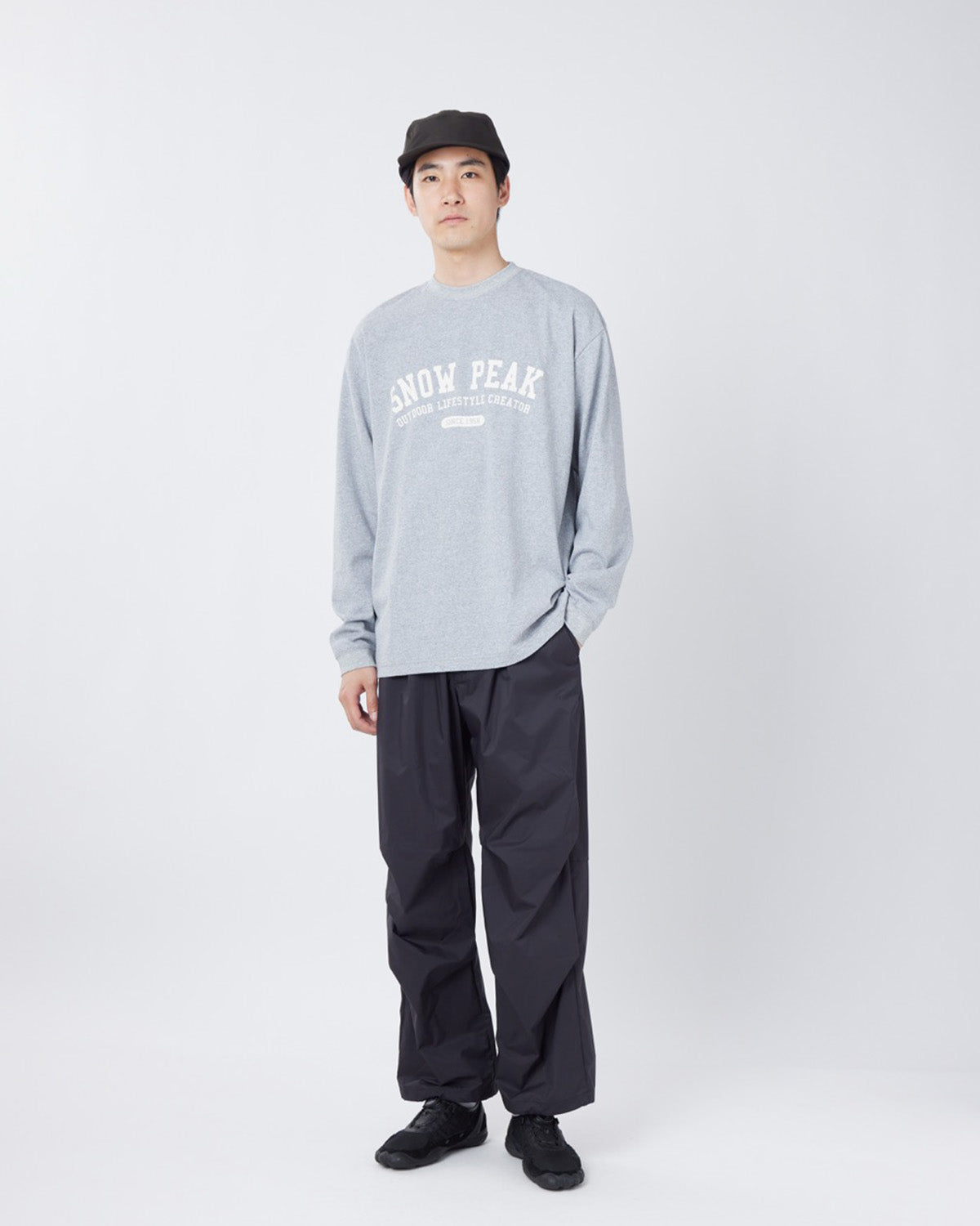 Snow Peak Varsity Logo L/S T-Shirt