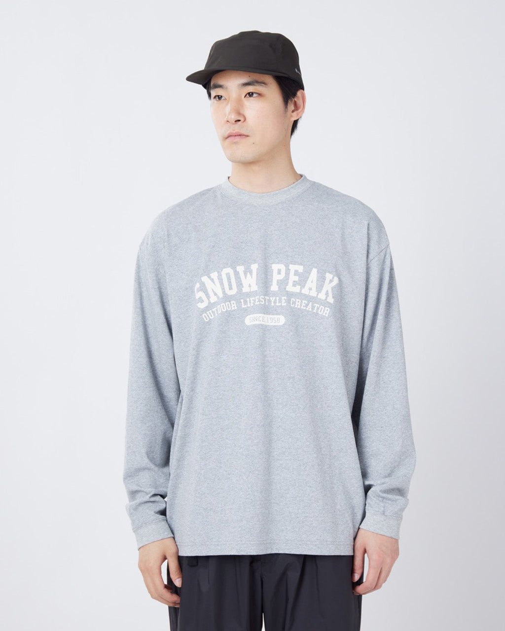 Snow Peak Varsity Logo L/S T-Shirt