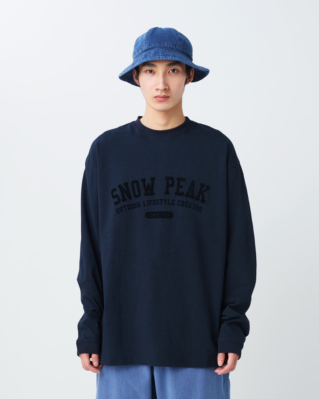 Snow Peak Varsity Logo L/S T-Shirt