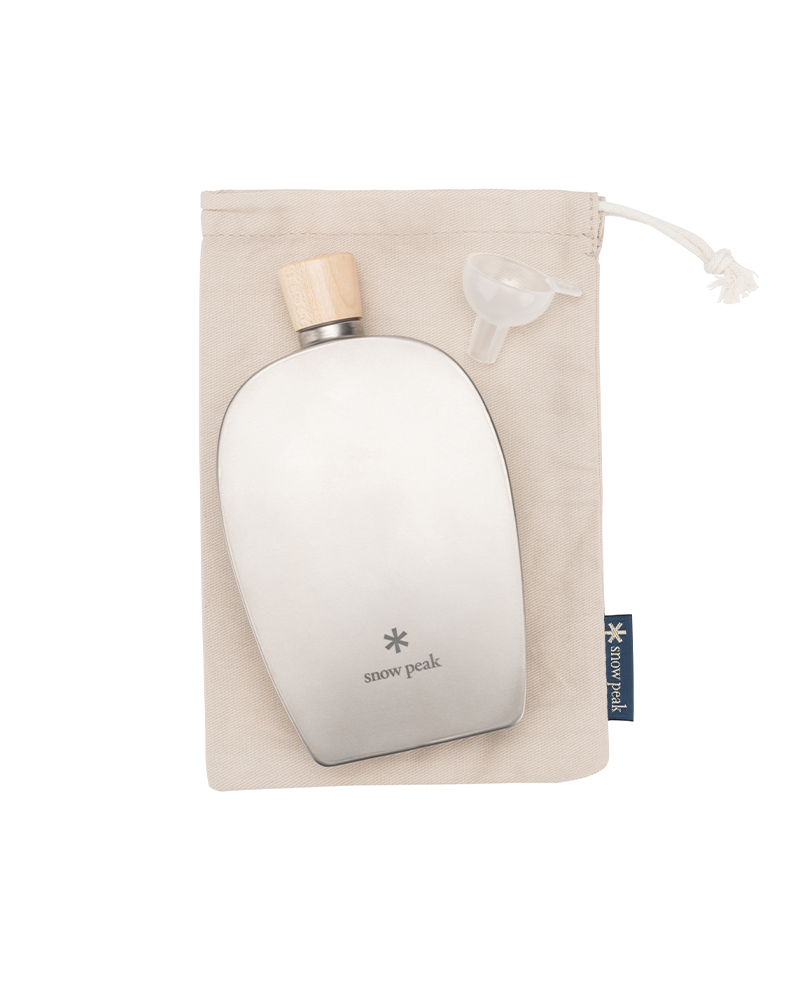 Snow Peak Titanium Flask in 250 mL