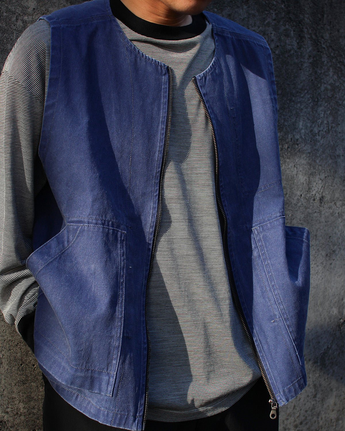 Snow Peak Sulfur Dyed Fade Vest