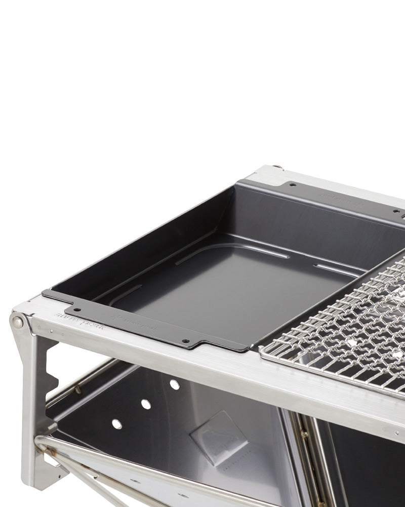 Snow Peak Grill Plate Half Deep Depth