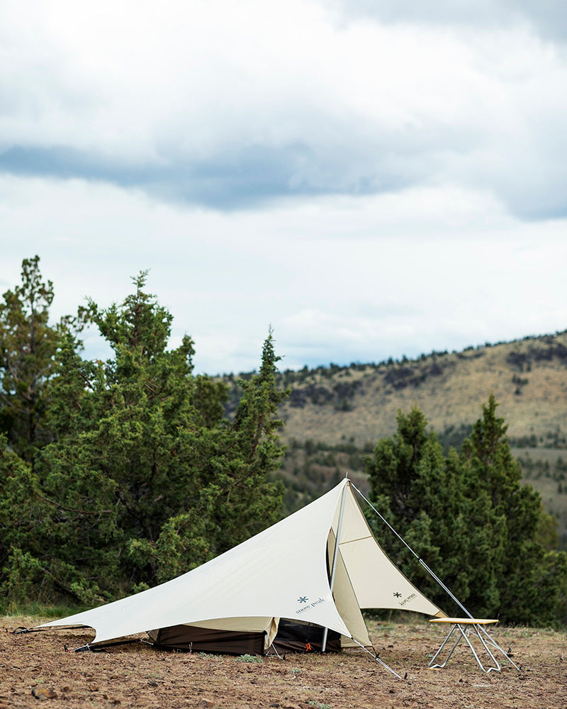 Snow Peak Penta Tarp in Ivory